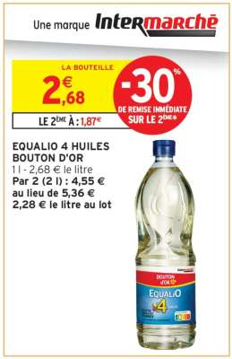 EQUALIO 4 HUILES BOUTON D'OR