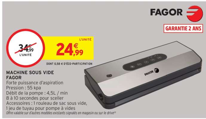 Machine Sous Vide Fagor