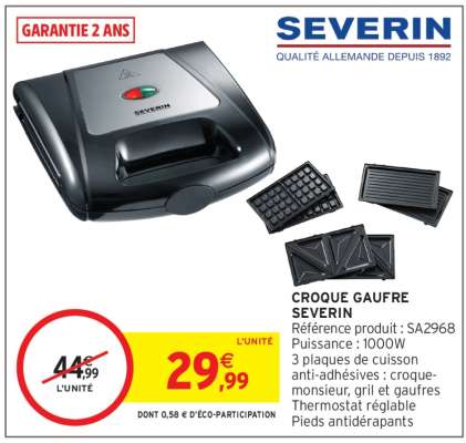 CROQUE GAUFRE SEVERIN