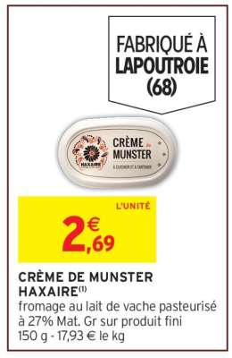 CRÈME DE MUNSTER HAXAIRE
