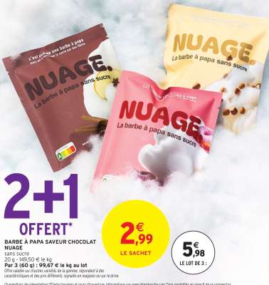 BARBE À PAPA SAVEUR CHOCOLAT NUAGE
