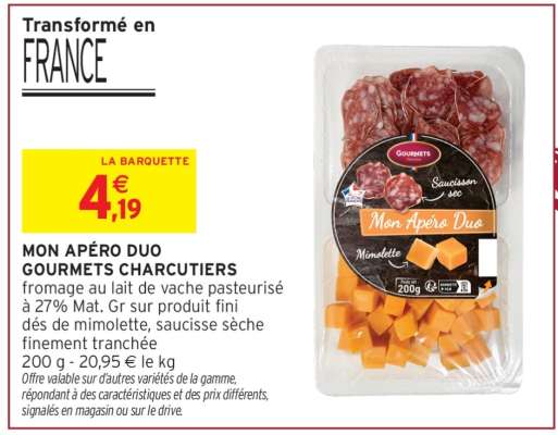 MON APÉRO DUO GOURMETS CHARCUTIERS