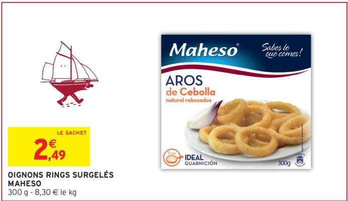 OIGNONS RINGS SURGELÉS MAHESO