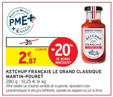KETCHUP FRANÇAIS LE GRAND CLASSIQUE MARTIN-POURET