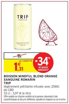BOISSON MINDFUL BLEND ORANGE SANGUINE ROMARIN