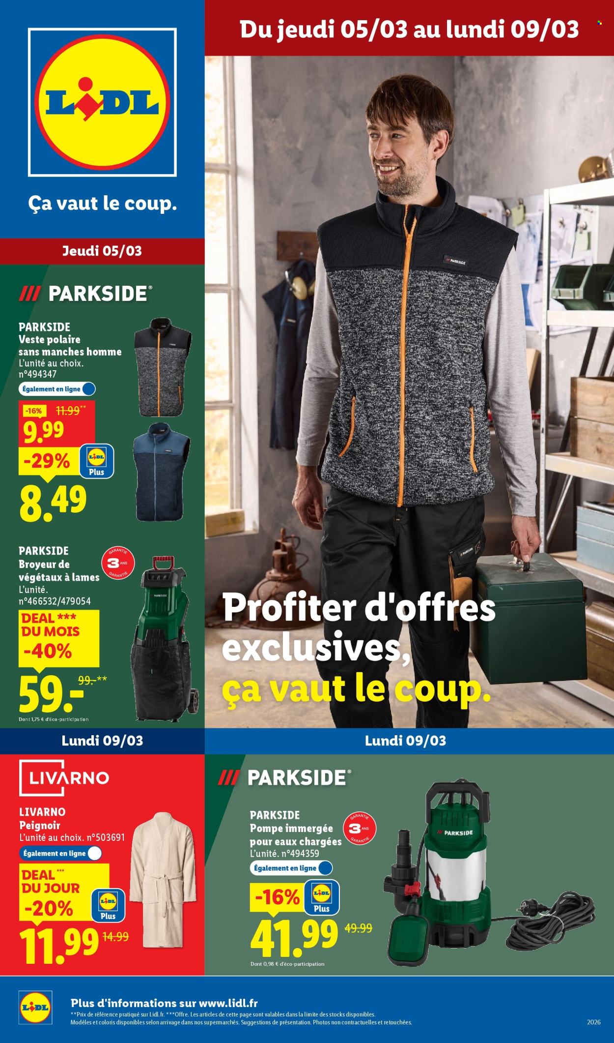 Catalogue Lidl - 05/03/2026 - 09/03/2026. Page 1