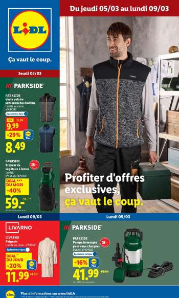 Catalogue Lidl - 05/03/2026 - 09/03/2026.