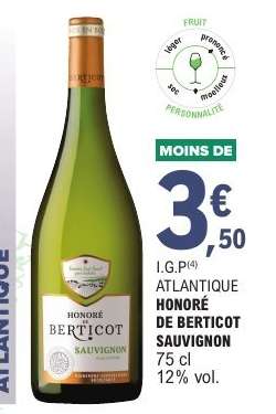 HONORÉ DE BERTICOT SAUVIGNON