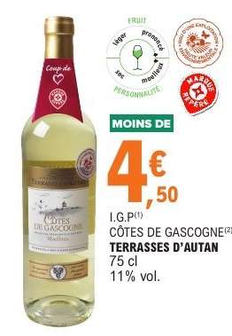 CÔTES DE GASCOGNE TERRASSES D’AUTAN