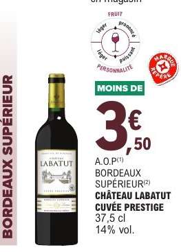 CHÂTEAU LABATUT CUVÉE PRESTIGE