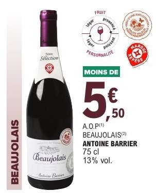 A.O.P Beaujolais Antoine Barrier
