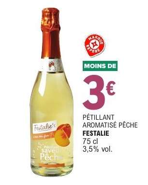 PÉTILLANT AROMATISÉ PÊCHE FESTALIE