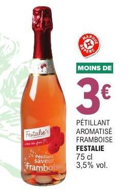 PÉTILLANT AROMATISÉ FRAMBOISE FESTALIE