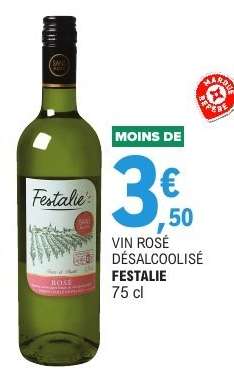 VIN ROSÉ DÉSALCOOLISÉ FESTALIE
