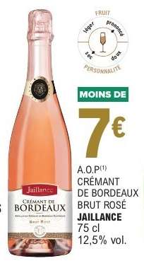 Crémant de Bordeaux Brut Rosé Jaillance