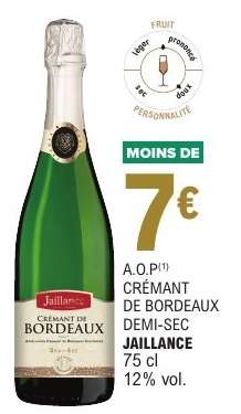 CRÉMANT DE BORDEAUX DEMI-SEC JAILLANCE