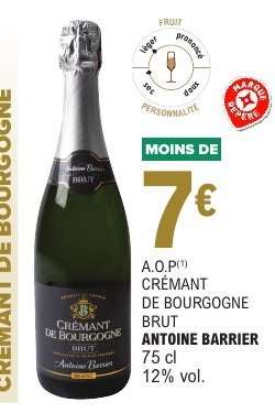 CRÉMANT DE BOURGOGNE BRUT “ANTOINE BARRIER”