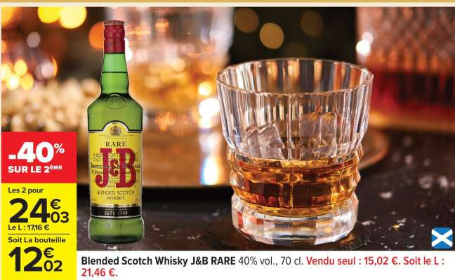 BLENDED SCOTCH WHISKY "J&B RARE"