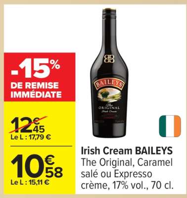 Irish cream BAILEYS