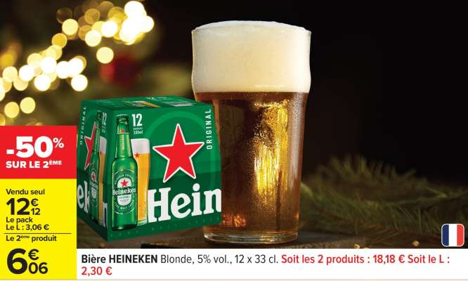 Bière HEINEKEN Blonde