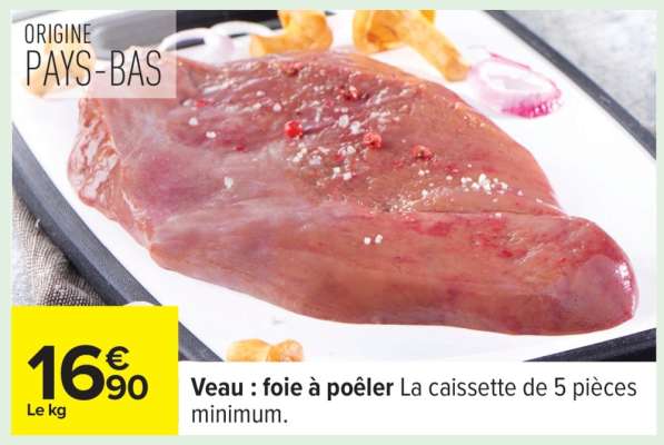 Veau : foie à poêler