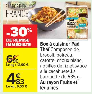 Box à cuisiner Pad Thaï