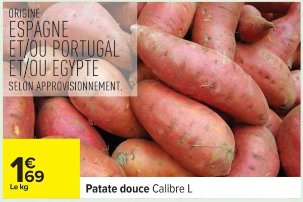 Patate douce Calibre L
