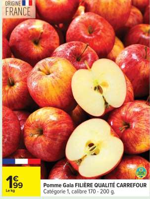 Pomme Gala FILIÈRE QUALITÉ CARREFOUR