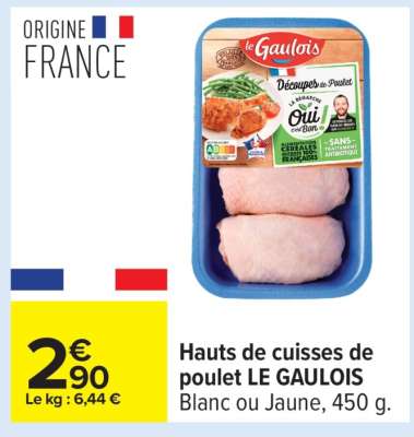 Hauts De Cuisses De Poulet Le Gaulois
