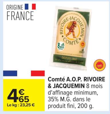Comté A.O.P. RIVOIRE - JACQUEMIN