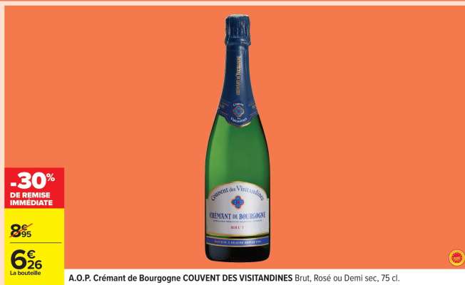 A.O.P. Crémant de Bourgogne COUVENT DES VISITANDINES