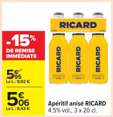 APÉRITIF ANISÉ “RICARD”