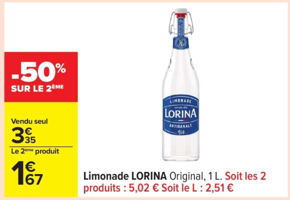 Limonade LORINA Original, 1 L