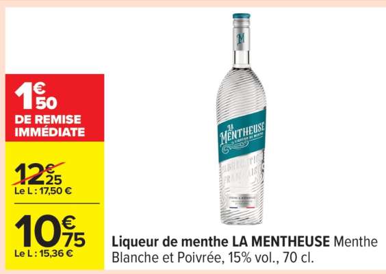 LIQUEUR DE MENTHE LA MENTHEUSE