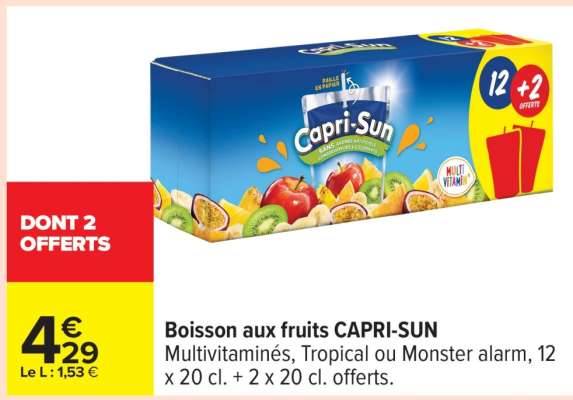 BOISSON AUX FRUITS “CAPRI-SUN”