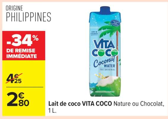 Lait de coco VITA COCO