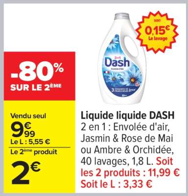 Liquide liquide DASH