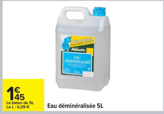 Eau déminéralisée 5L