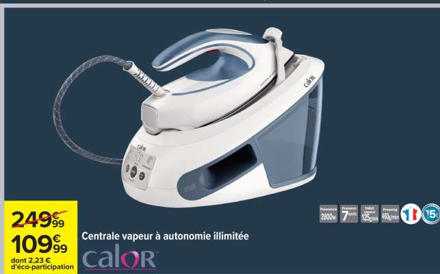 Centrale vapeur à autonomie illimitée