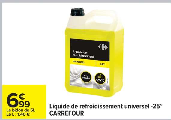 Liquide de refroidissement universel -25° CARREFOUR
