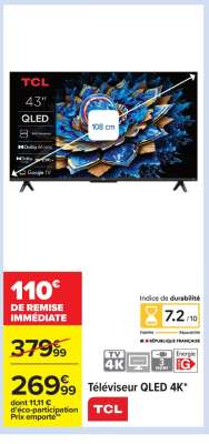 Téléviseur QLED 4K