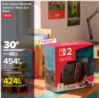 Pack Console Nintendo Switch 2 + Mario Kart World