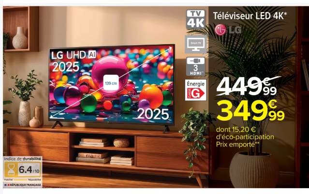 Téléviseur LED 4K LG