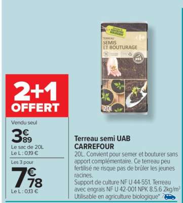 Terreau semi UAB CARREFOUR