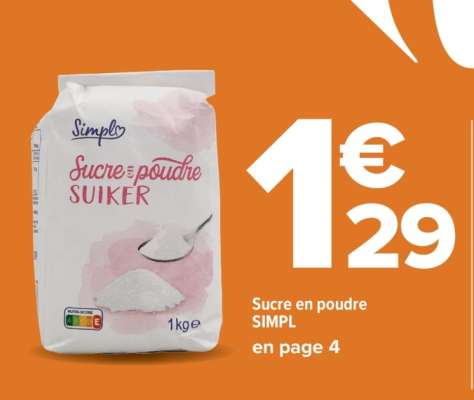 Sucre en poudre SIMPL