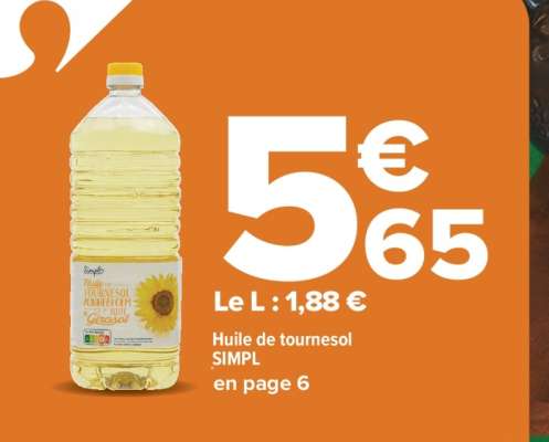 Huile de tournesol SIMPL