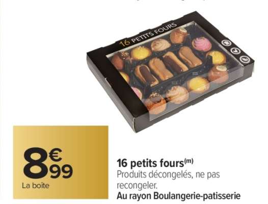16 petits fours