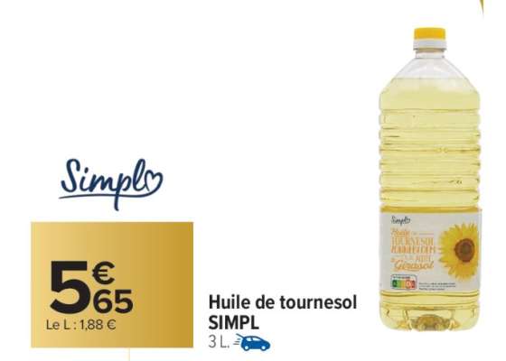 Huile de tournesol SIMPL