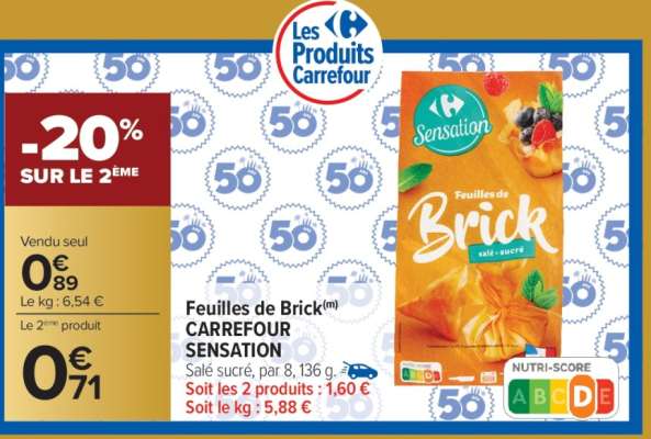 Feuilles de Brick CARREFOUR SENSATION