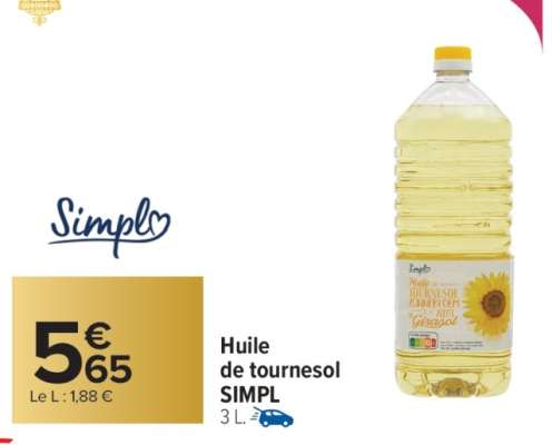 Huile de tournesol SIMPL